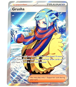 Pokemon Paldea Evolved - Grusha - Full Art Trainer NM+/MINT - 253/193 - Image 1