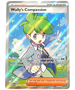 Pokemon Mega Evolution - Wally's Compassion - Full Art Trainer NM+/MINT 176/132 - Image 1