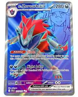 Pokemon Journey Together - N's Zoroark ex - Full Art NM+/MINT - 175/159 - Image 1