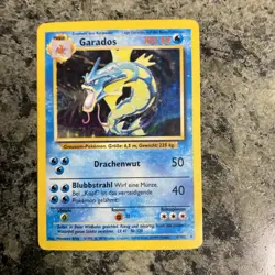 German Pokemon TCG Garados Gyarados 6/102 Base Set Holo Rare LP - Image 1