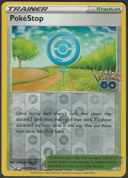 Pokestop 068/078 Pokemon Go Reverse Holo Uncommon - MP - Free Shipping - Image 1