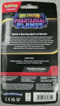 Pokemon Mega Evolution Phantasmal Flames Booster Pack Brand New Sealed - Image 2