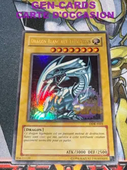CARTE Yu Gi Oh DRAGON BLANC AUX YEUX BLEUS DDK-F001 GOOD - Image 1