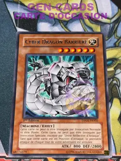 CARTE Yu Gi Oh CYBER DRAGON BARRIERE DP04-FR002 1ere edition CORRECT - Image 1