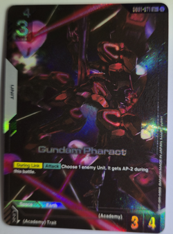 Gundam Pharact Newtype Rising GD01-071 R+ Gundam Card Game English - Image 1