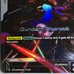 Gundam Pharact Newtype Rising GD01-071 R+ Gundam Card Game English - Image 2