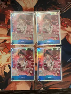 Nami (054) OP11-054 SR One Piece TCG: A Fist of Divine Speed English PLAYSET X4 - Image 1