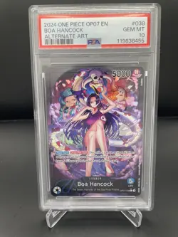 Boa Hancock (038) (Parallel) OP07-038 500 Years in the Future Foil PSA 10 - Image 1