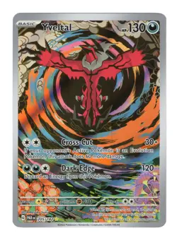 Yveltal 205/182 Sv04: Paradox Rift Holo Pokemon Card Illustration Rare Holo NM - Image 1