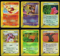 Pokemon AQUAPOLIS - 6 Reverse Holo Cards Bundle - ENG - Mixed Conditions - Image 1