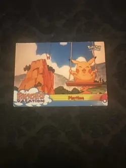 PLAYTIME #57 - PIKACHUS VACATION- Topps BLACK LOGO - POKEMON CARD - Image 1