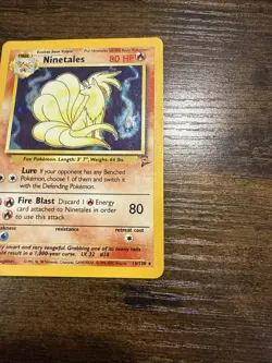 Pokemon TCG Ninetales Base Set 2 Holo Unlimited Rare Card 13/130 LP - Image 2