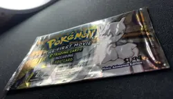 Pokemon The First Movie Trading Card Pack OPENED 1999 Mewtwo Topps Black Logo MP - Image 3