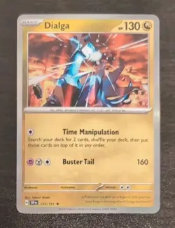Dialga 135/191 Sv08: Surging Sparks Holo Rare Pokemon TCG Card - Image 3