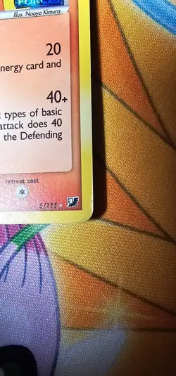 Pokemon Card Flareon 5/115 Reverse Holo EX Unseen Forces Moderately Played - Image 2