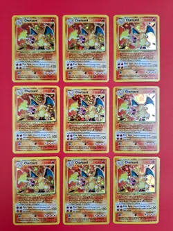 CARD POKEMON JAPANESE - REEDITION CHARIZARD #06 LOT X9- POCKET MONSTERS FOIL TCG - Image 1