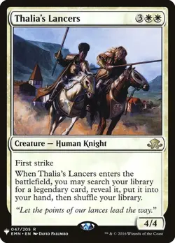 Thalia's Lancers LIST LP 047/205 - Image 1