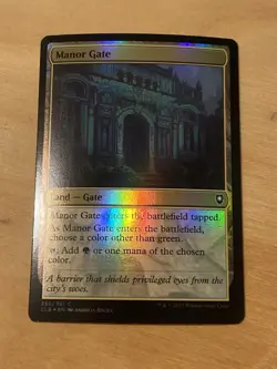 MTG Manor Gate FOIL NM Commander Legends: Battle For Baldur’s Gate English - Image 1