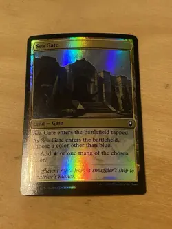 MTG Sea Gate FOIL NM Commander Legends: Battle For Baldur’s Gate English - Image 1