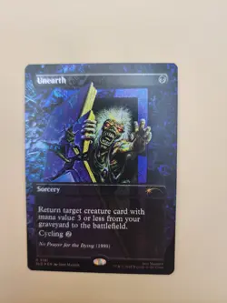 MTG - Unearth - Secret Lair Drop - 2191- Iron Maiden Album Art - Foil - Image 3