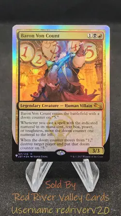 1x Baron Von Count FOIL - Unfinity THE LIST #127 In Hand - Image 1