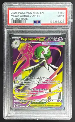 2025 Pokemon Mega Evolution Gardevoir ex #159/132 Ultra Rare PSA 9 - Image 1
