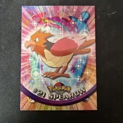 Spearow #21 Topps 1999 TV Animation Edition Non Holo Pokemon-Black Label D1 - Image 1