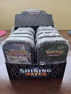 Pokemon Shining Fates Mini Tin Display Box - 10 Sealed Tins - Image 4