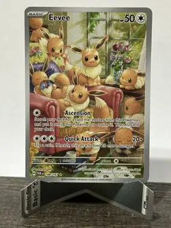 Pokemon TCG Eevee Twilight Masquerade 188/167 Illustration Rare NM. - Image 1