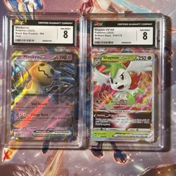 Pokemon 2023 Black Star Promos Mimikyu ex 004 Holo CGC 8+ Shaymin VSTARCGC 8 - Image 1