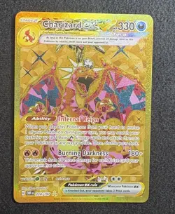 Charizard EX 228/197 SV3 Obsidian Flames Gold Hyper Rare Pokemon 2023 - Image 1