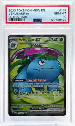 Pokemon Venusaur ex 151 182/165 Full Art PSA 10 Gem Mint - Image 1
