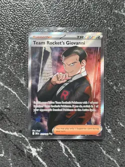 2025 Pokemon TCG Destined Rivals Team Rocket’s Giovanni Ultra Rare Holo 225/182 - Image 1