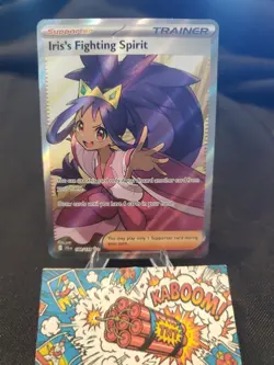 Pokemon Iris's Fighting Spirit Ultra Rare SV09: Journey Together 180/159 NM - Image 1