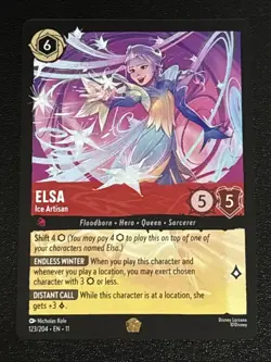 Disney Lorcana Winterspell Elsa - Ice Artisan 123/204 NM Legendary - Image 1