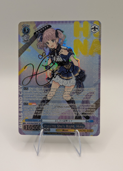 Weiss Schwarz Girls Band Cry English Hina SP GCR/SE48-E66SP Foil & Signed - Image 1