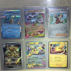 Pokemon TCG Prismatic Evolutions Foil Card Lot Charizard EX Gyarados Jolteon 6 … - Image 1