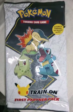 Pokemon TCG First Partner Pack JOHTO 25th Anniversary Train On Oversized Cards 820650809675 - Image 1