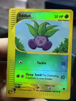 Oddish 122/165 Expedition 2002 Reverse Holo e-Series Pokemon Card TCG - Image 4