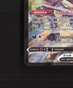 Crobat V TG20/TG30 Lost Origin Full Art Ultra Rare Holo Pokemon Card NM - Image 5