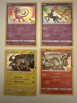 Pokemon TCG 25th Celebration Mew Bundle 12 Cards Ideal for Collector or Reseller - Image 1