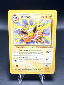 Pokemon TCG Jolteon Jungle Card 20/64 Regular Rare Non-Holo - Image 1