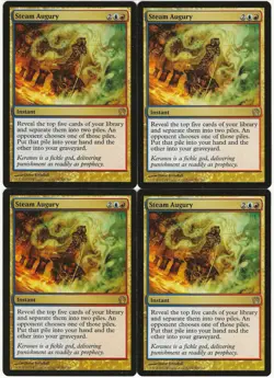 MTG Steam Augury x4 Theros Rare NM/LP Playset - Image 1