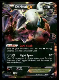 Darkrai EX #88/113 Legendary Treasures Pokemon (1B) - Image 1
