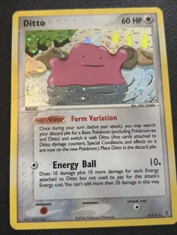 Ditto 4/112 Holo Pokemon Fire Red & Leaf Green 2004 MP - Image 1