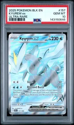 Pokemon Scarlet & Violet Black Bolt Kyurem ex PSA 10 Graded Ultra Rare Full Art - Image 1
