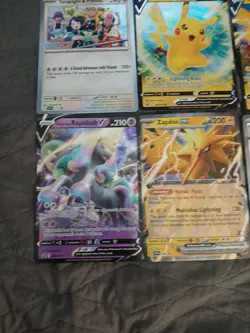 Pokemon Jumbo Lot Of 9, Pikachu Zapdos Meowscarada, Glaceon Terapagos Jirachi - Image 5