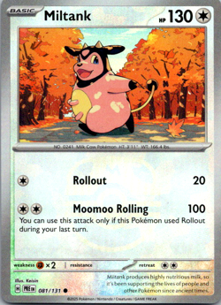 Miltank 081/131 Masterball Holo Prismatic Evolutions Pokemon TCG NM!! - Image 1