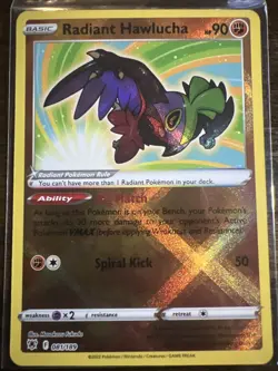 Pokemon TCG Radiant Hawlucha Sword & Shield - Astral Radiance 081/189 Holo... - Image 1