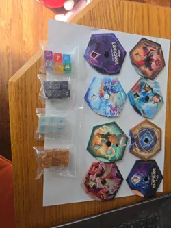 Disney Lorcana accessories lot - 8 lore tracker / counter + 4 sets of dice - Image 1